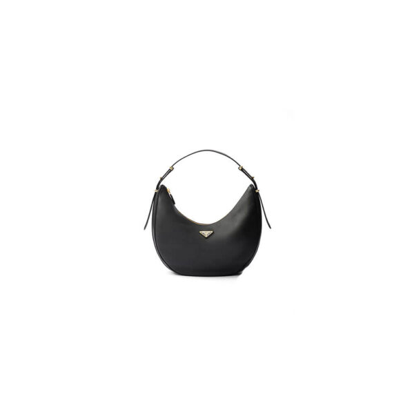 Prada Large leather shoulder bag black