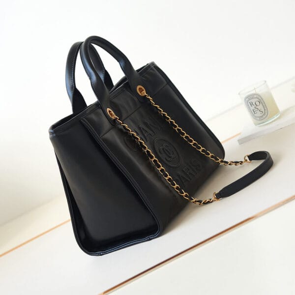 Chanel Small Tote Bag(high-end grade) black - Image 3