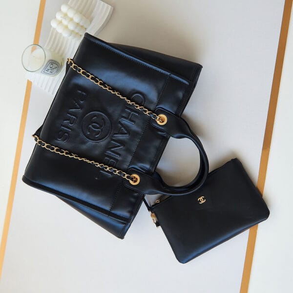 Chanel Small Tote Bag(high-end grade) black - Image 7
