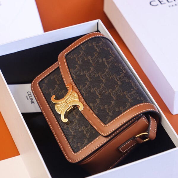 CELINE TEEN TRIOMPHE BAG black - Image 4