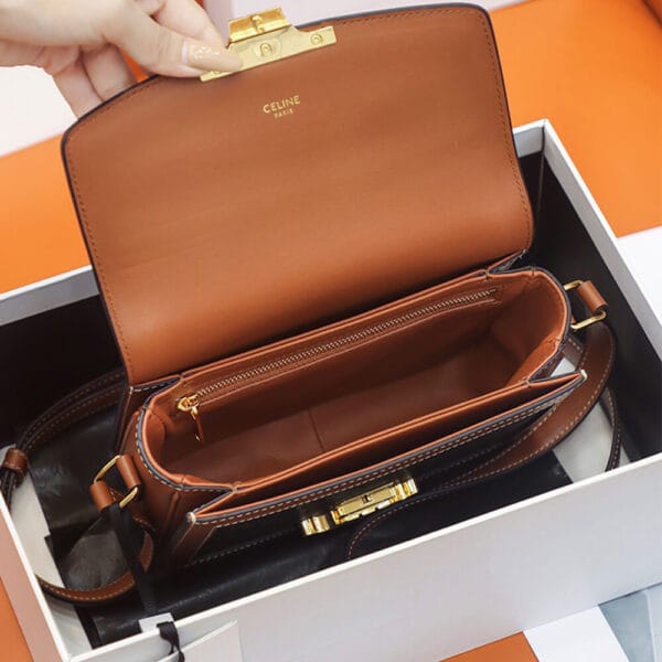 CELINE TEEN TRIOMPHE BAG black - Image 8