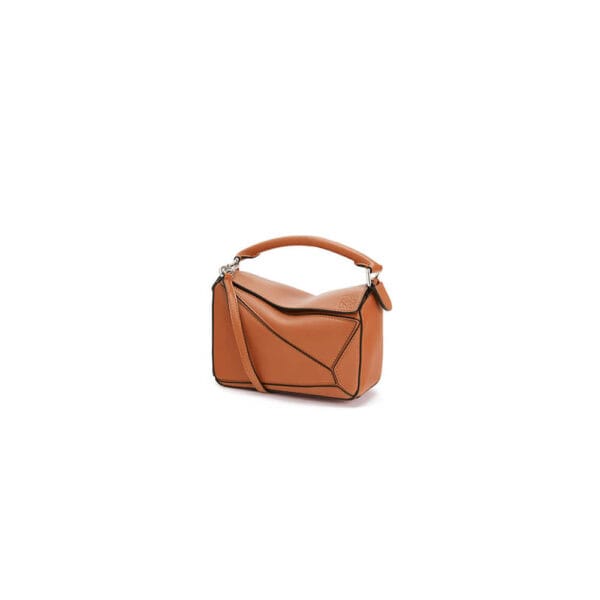 LOEWE Mini Puzzle bag in classic calfskin Khaki