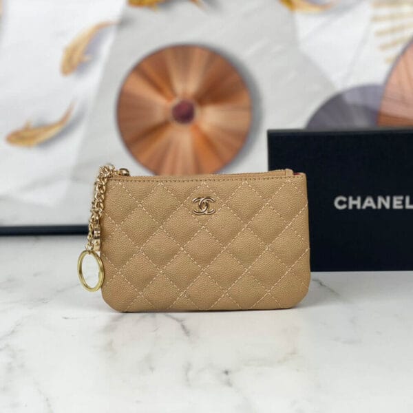 Chanel Classic Small Zip Clutch Lake Blue - Image 2