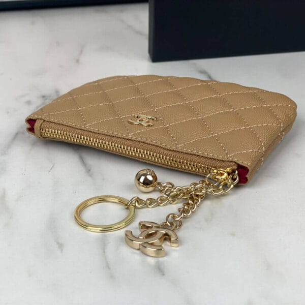 Chanel Classic Small Zip Clutch Lake Blue - Image 4