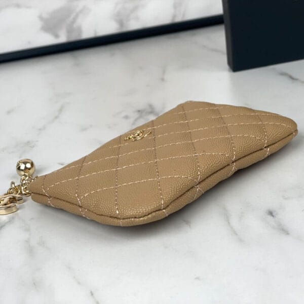 Chanel Classic Small Zip Clutch Lake Blue - Image 5