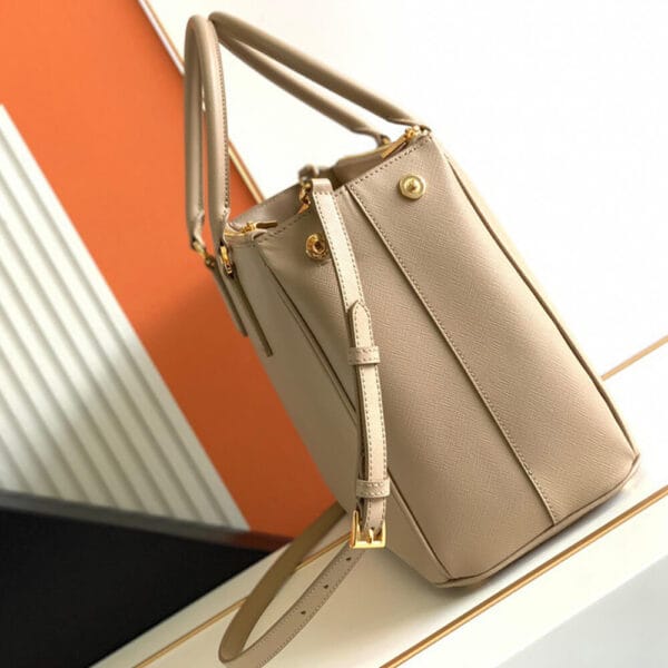Large Prada Galleria Saffiano leather bag Lake Blue - Image 3
