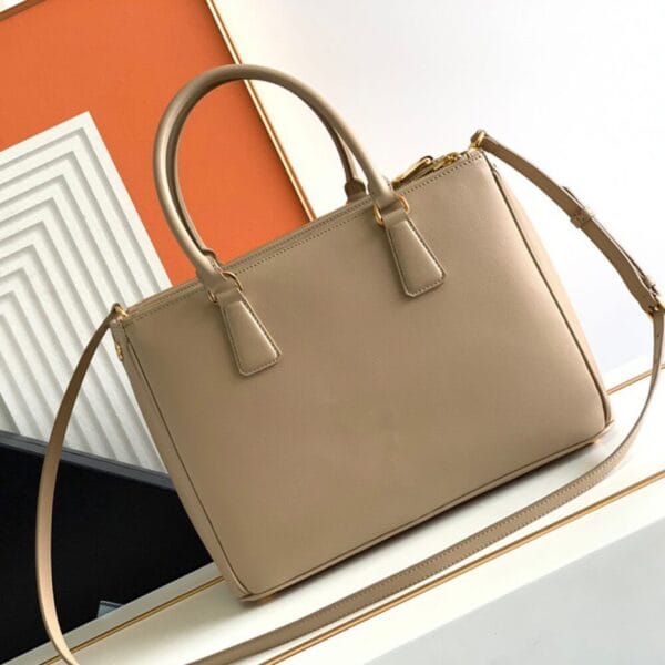Large Prada Galleria Saffiano leather bag Lake Blue - Image 4