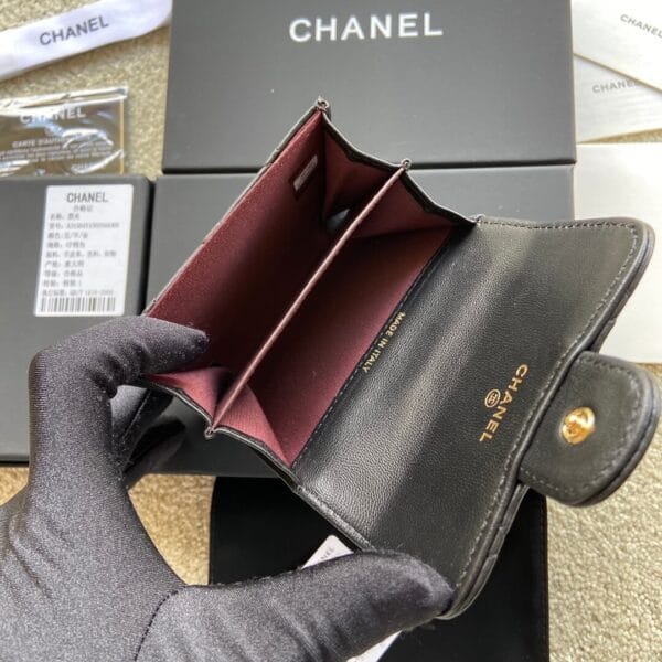 CHANEL Classic Small Flap Wallet black - Image 8