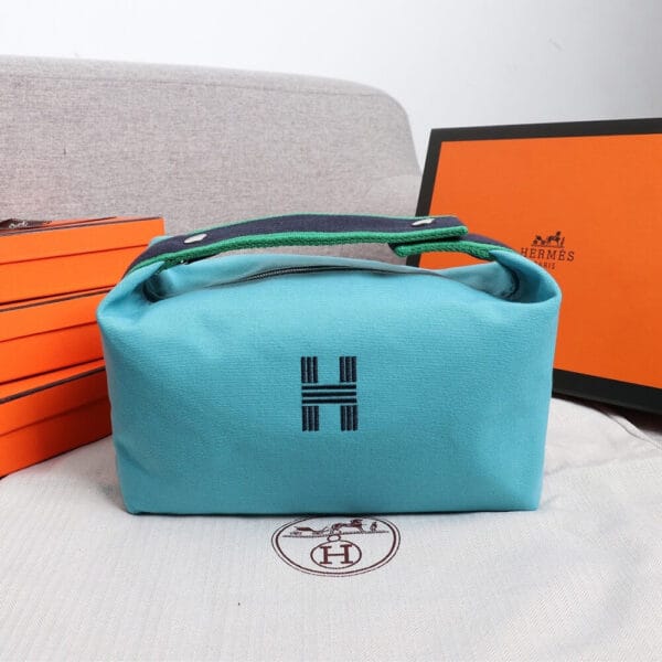 Hermes toiletery bag Lake Blue - Image 2