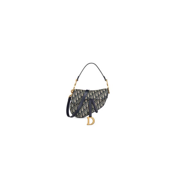 Dior Saddle Bag with Strap black