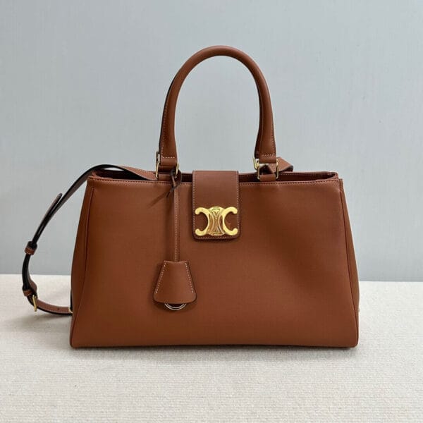 CELINE MEDIUM APPOLINE BAG IN SUPPLE CALFSKIN Khaki - Image 2