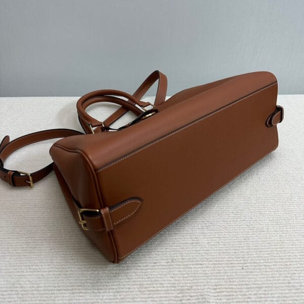CELINE MEDIUM APPOLINE BAG IN SUPPLE CALFSKIN Khaki - Image 5