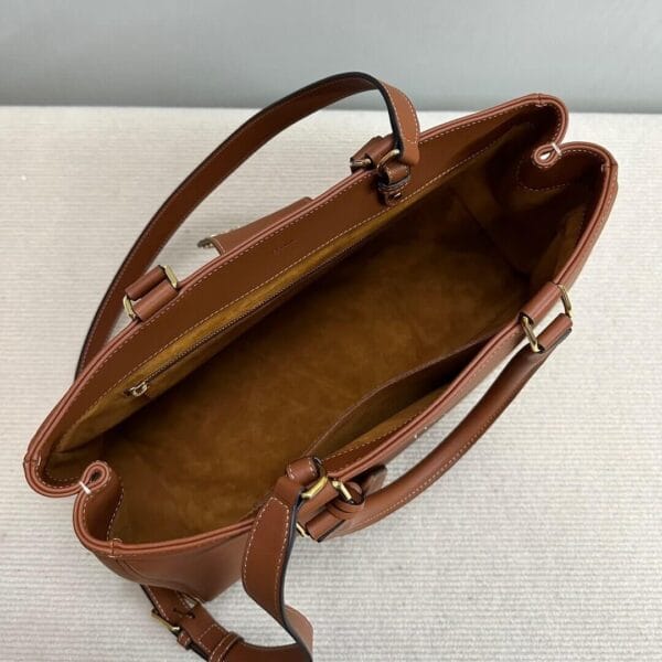 CELINE MEDIUM APPOLINE BAG IN SUPPLE CALFSKIN Khaki - Image 8