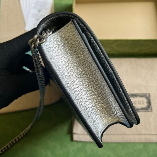 GG Marmont chain wallet(high-end grade) White - Image 3