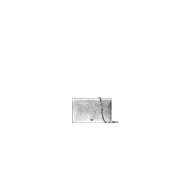 GG Marmont chain wallet(high-end grade) White
