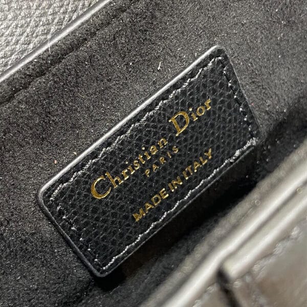 Dior Mini Saddle Bag with Strap black - Image 7