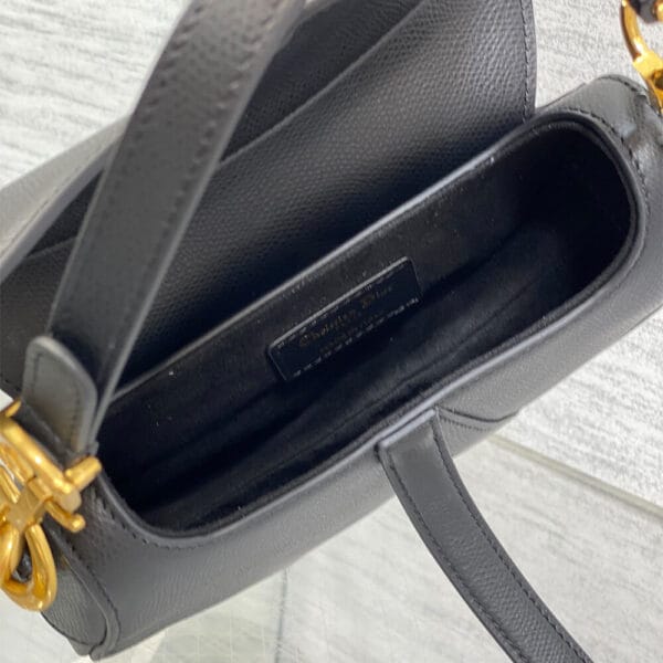 Dior Mini Saddle Bag with Strap black - Image 8