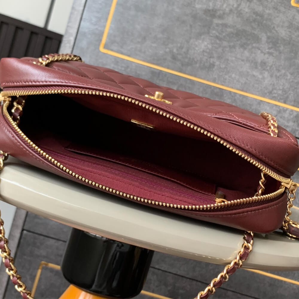 CHANEL large Camera Case Red - Image 8