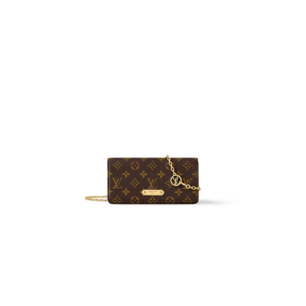 LV Wallet On Chain Lily black