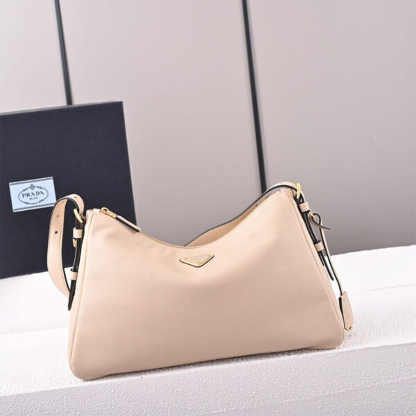 Prada Aimee large leather shoulder bag Beige - Image 2