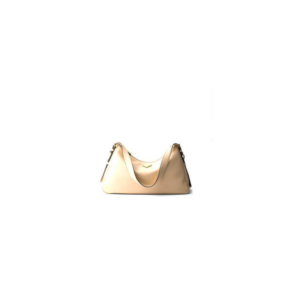 Prada Aimee large leather shoulder bag Beige