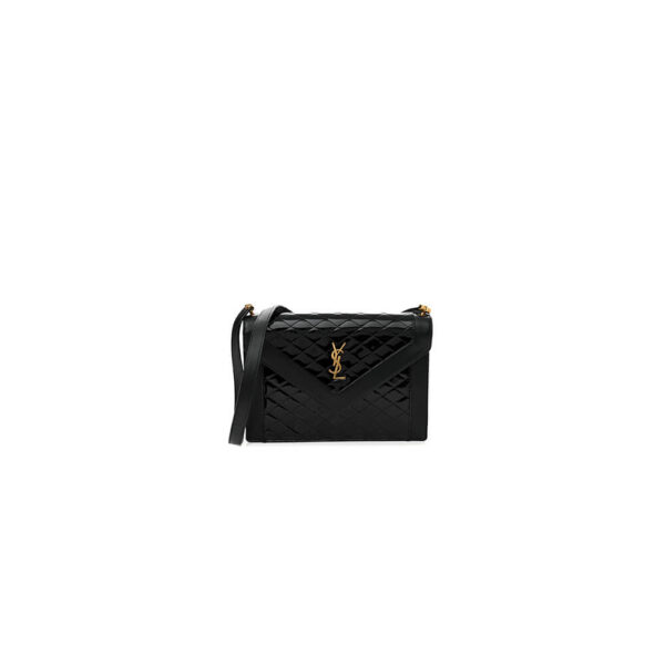 YSL Quilted Gaby Shoulder Bag black