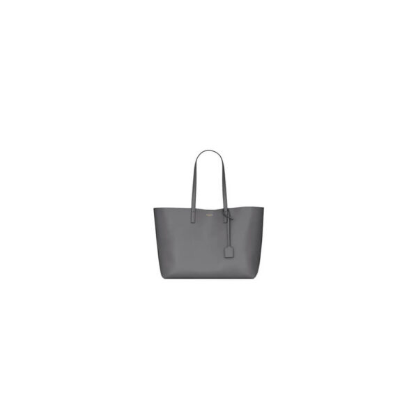 YSL Shopping Saint Laurent leather Medium grey