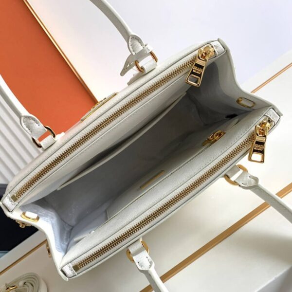 Medium Prada Galleria Saffiano leather bag Beige - Image 8