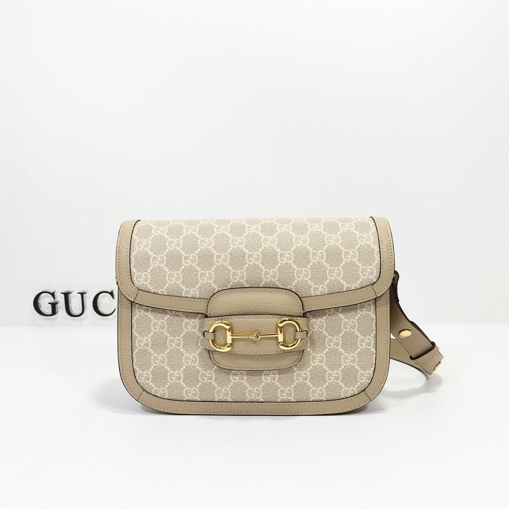 GUCCI HORSEBIT 1955 SHOULDER BAG Beige - Image 2