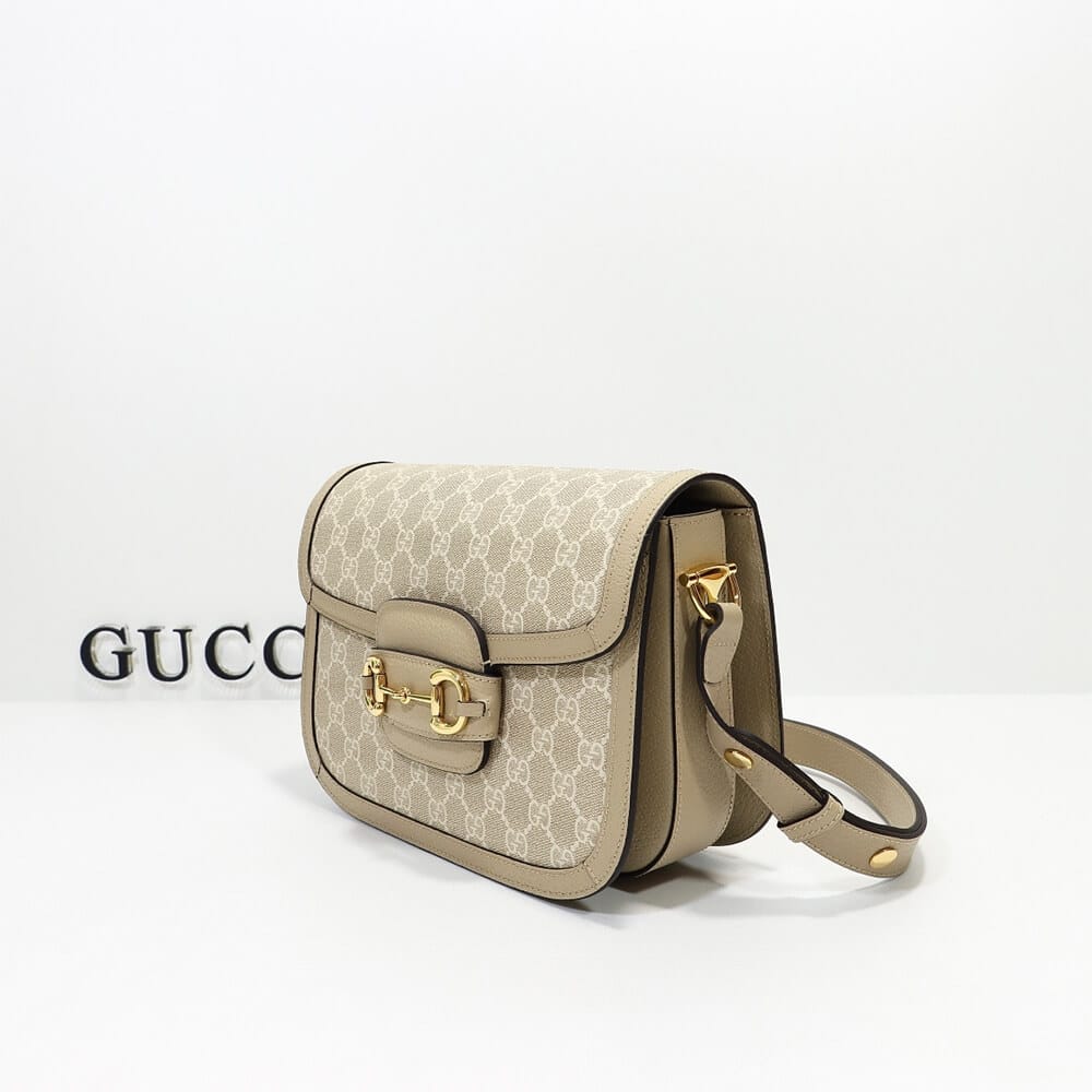 GUCCI HORSEBIT 1955 SHOULDER BAG Beige - Image 3
