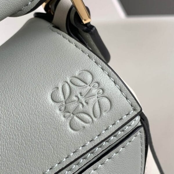 LOEWE Mini Puzzle bag in classic calfskin Beige - Image 6