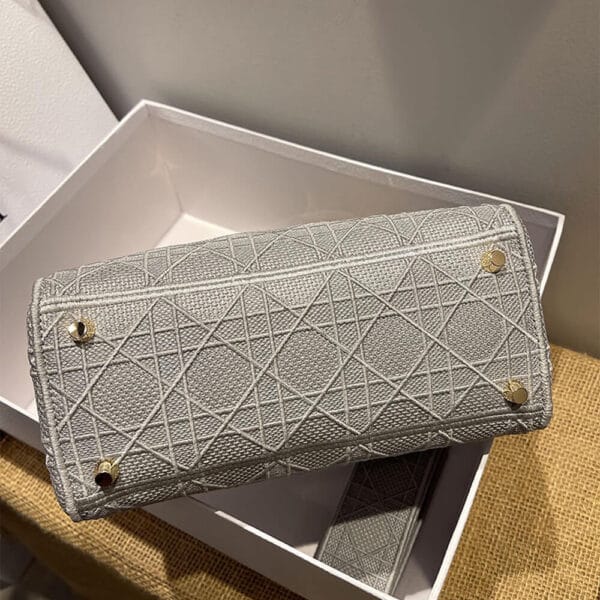 DIOR MEDIUM LADY D-LITE BAG Medium grey - Image 6