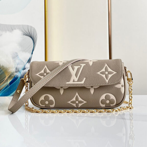 LV Wallet On Chain Ivy Medium grey - Image 2