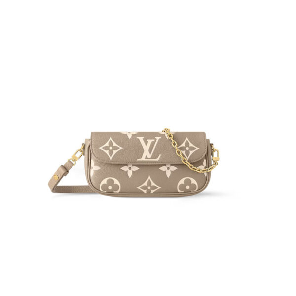 LV Wallet On Chain Ivy Medium grey