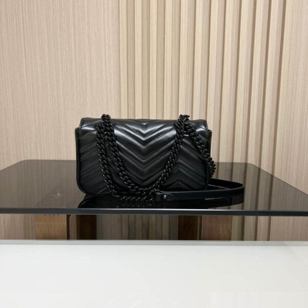 GG MARMONT MINI SHOULDER BAG black - Image 4