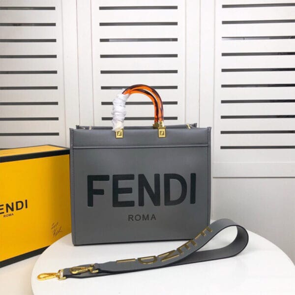 FENDI SUNSHINE Medium Tote Bag Pink - Image 2