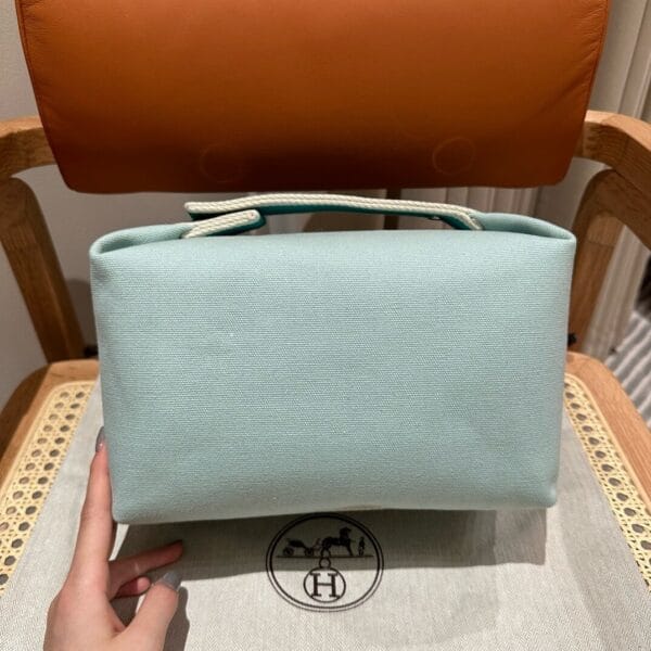 Hermes toiletery bag Lake Blue - Image 4