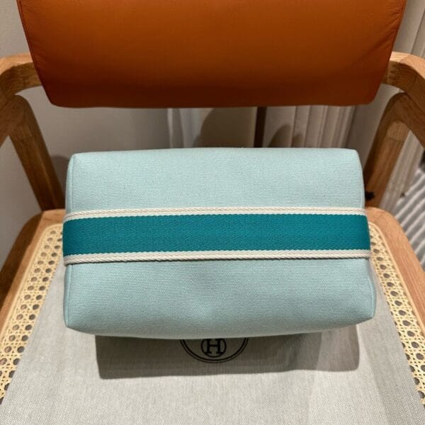 Hermes toiletery bag Lake Blue - Image 6
