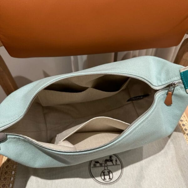 Hermes toiletery bag Lake Blue - Image 8