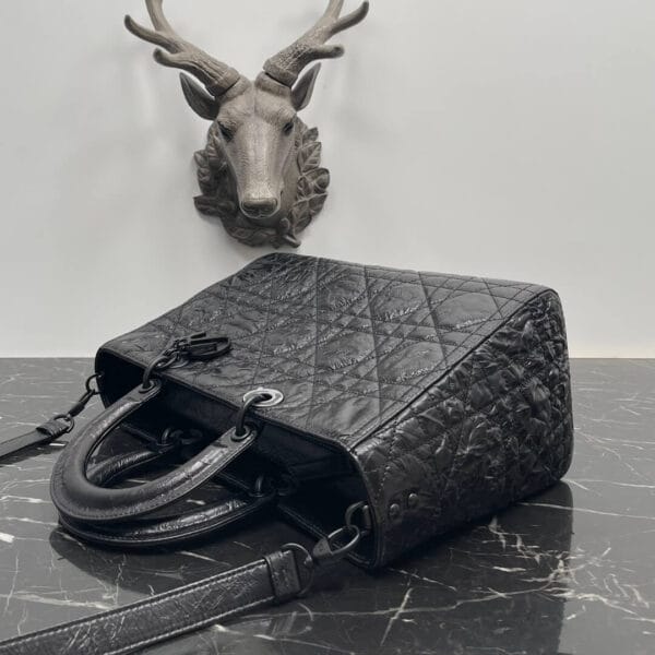 Dior Large Lady D-Sire Bag black - Image 6
