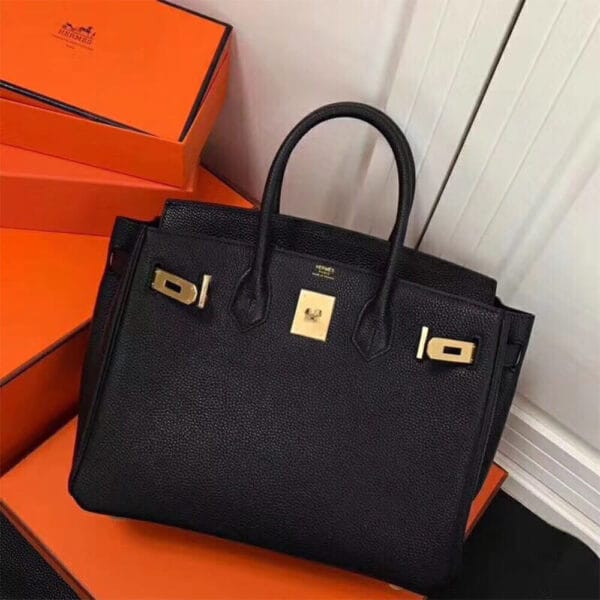 HERMES BIRKIN BAG 30 black - Image 4