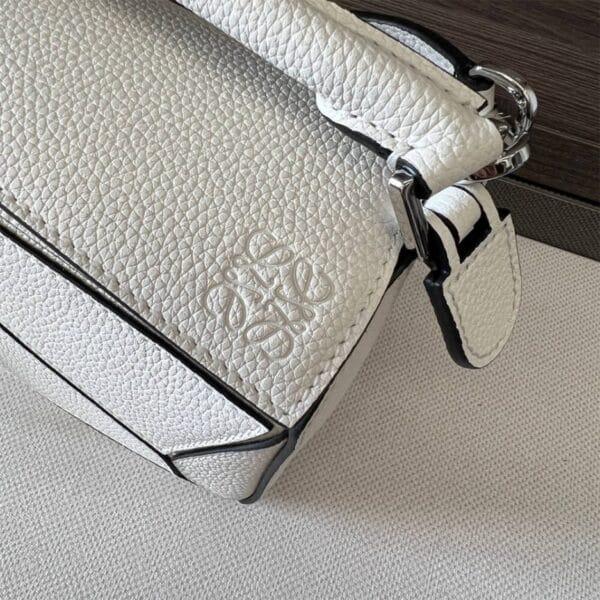 LOEWE Mini Puzzle bag in classic calfskin Beige - Image 6
