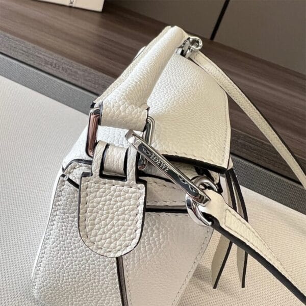 LOEWE Mini Puzzle bag in classic calfskin Beige - Image 7