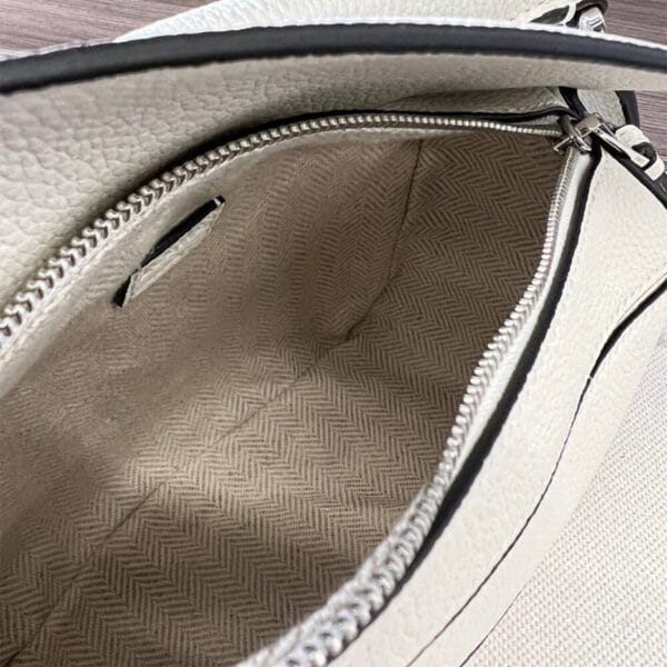 LOEWE Mini Puzzle bag in classic calfskin Beige - Image 8