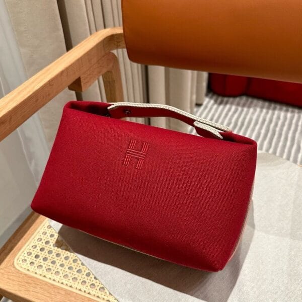 Hermes toiletery bag Red - Image 3
