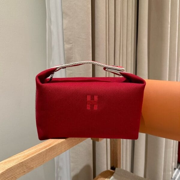 Hermes toiletery bag Red - Image 4