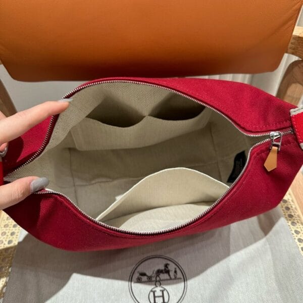 Hermes toiletery bag Red - Image 7