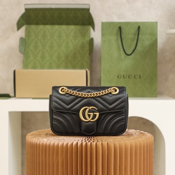 GG MARMONT MINI SHOULDER BAG black - Image 2