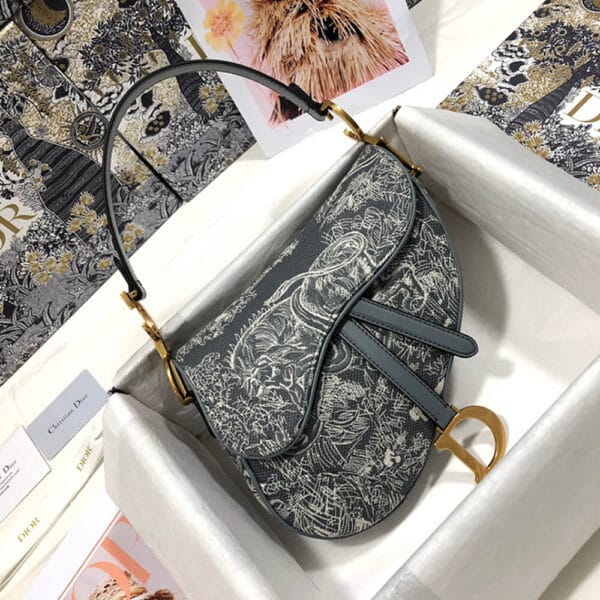Dior SADDLE BAG Lake Blue - Image 2