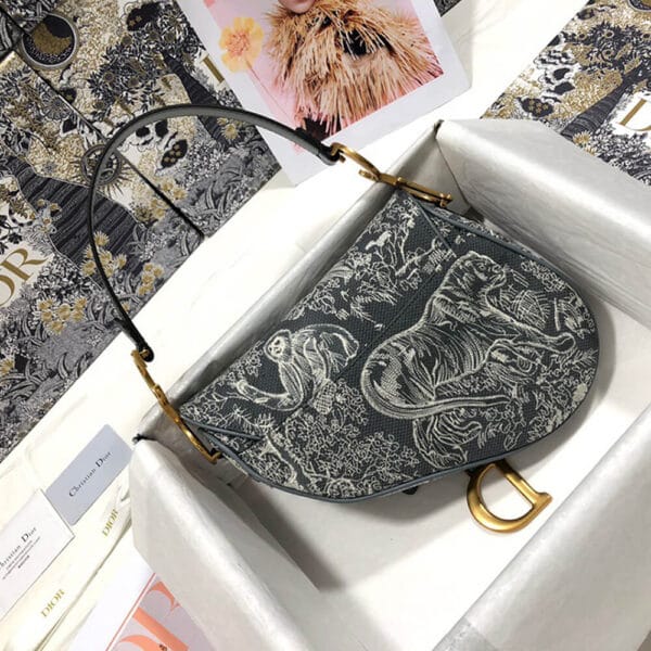 Dior SADDLE BAG Lake Blue - Image 4